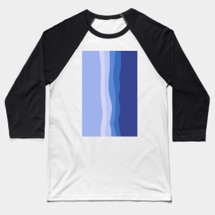 Blue purple stripes patterns Baseball T-Shirt